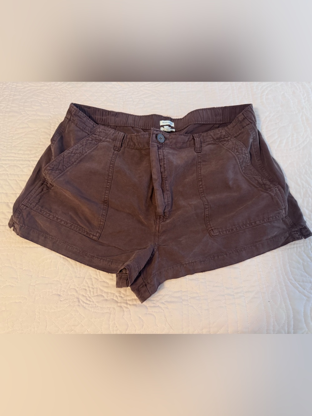 aerie Brown Utility Cotton Shorts